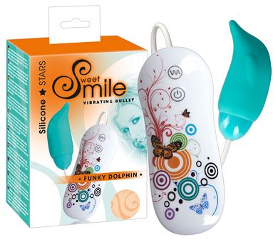 Vibroei - Smile Funky DolphinVibro-Ei trkis/weiss