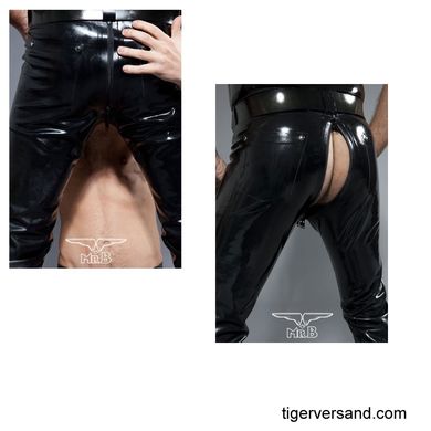 Original from MBMister B Rubber Jeans With Full Zip