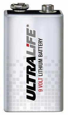 ULTRALiFE 9V-E-Block Rauchmelder-Batterie Lithium 6LR61 MN1604 U9VL 4022