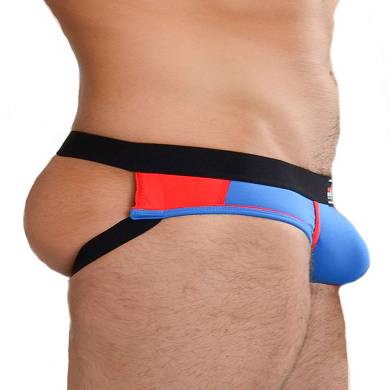 Men of Montreal Namur Jock Brief Underwear Blue/Red