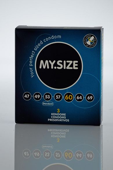 MY.SIZE 3 Makondome, Gre 60, 3 Stck