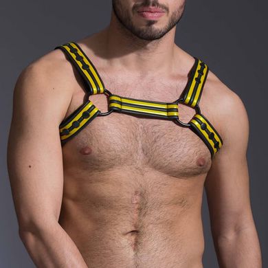 Bulldog Harness Neoprene yellow/black