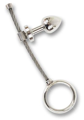 Penisring mit verstellbarem Analplug