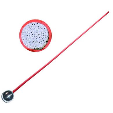 Rohrstock GENTLEMAN rot EDELSTAHL