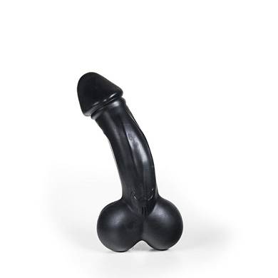Bulder - Gebogener, realistischer Dildo in Schwarz