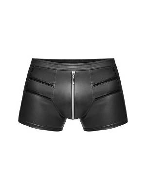 Wetlook Shorts mit Reiverschluss