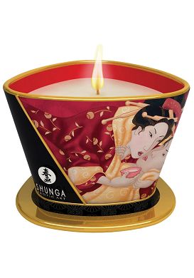 SHUNGA Massage-Kerze 170ml Romance - Erdbeerwein