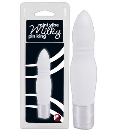 Mini-Vibe Milky - Mini-Vibrator aus Silikon - 11 cm lang in Wei