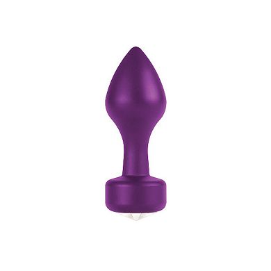 Analstecker Metall Lila, 8,5 x 3 cm