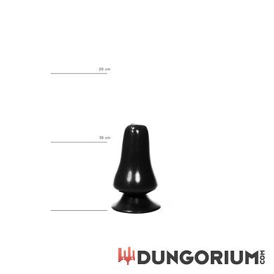 All Black Buttplug 13 cm in Schwarz