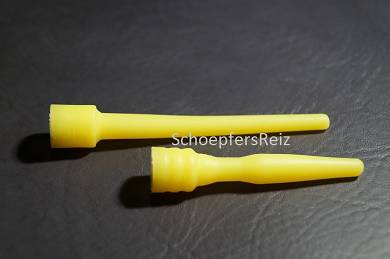 Dilator Silikon Gelb Neu Set-II 2Stck Art.1023 7,5/1,1+11/0,95 cm Prinzenzepter
