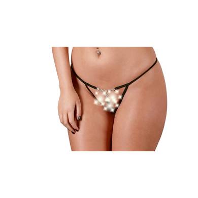 String mit Strasssteinchen