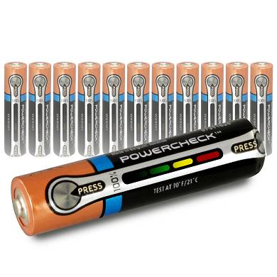 12x MICRO AAA LR03 MN2400 DURACELL 1200mAh Ultra Power m.Batterietester 12 Stk