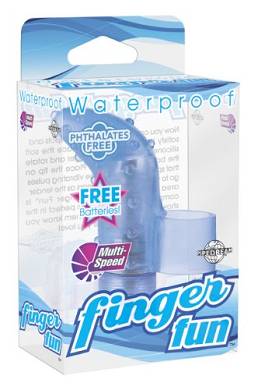 Pipedreams Finger-Fun - Intimer Mini-Vibrator für Frauen - blau