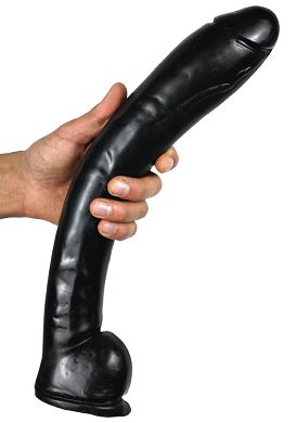39 x 5,6 cm ASS ANGELES Dildo Downey black