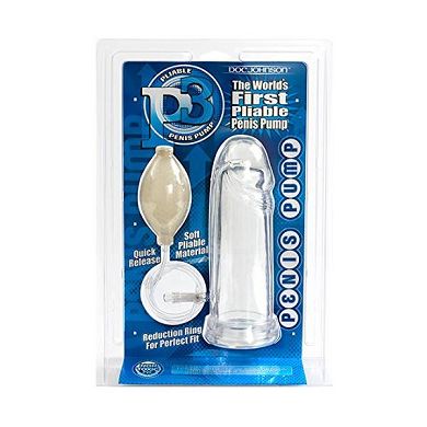 Doc Johnson PR Biegsame Penis Pumpe Klar. 1 Stück