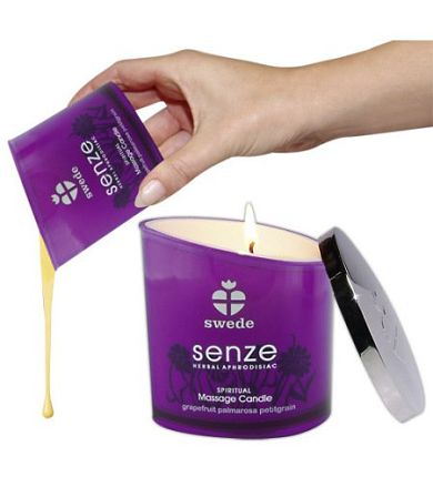 Senze Massage-Kerze - Duft: Grapefruit, Palmarosa und Petitgrain