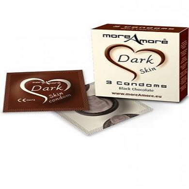 MoreAmore - Condom Dark Skin (3er Packung)