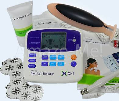 Reizstromgerät + Vaginalsonde E-Klemmen Akupunkturstift + Kontaktgel
