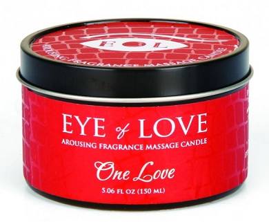 (15,27 EUR / 100 ml) 150ml EYE OF LOVE Pheromon-Massage Kerze - One Love