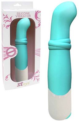 13,5 x 3 cm Vibrator SToys GEENA Silicone-Vibrator hell-blau