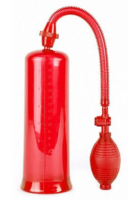 SHOTS TOYS Penispumpe - Dusky Power Pump Red