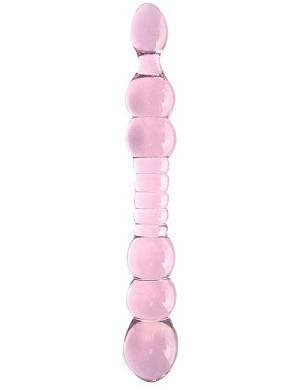 GLASSVIBRATIONS Glasdildo Rosa Verführer