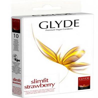 Glyde Slimfit Strawberry (10 Kondome)