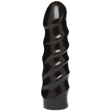 Gerippter Dildo schwarz 15 x 3,8 cm