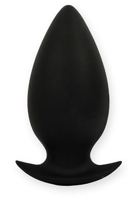 11 x 2,6 - 5 cm Rear Drop Silikon-Analplug large black