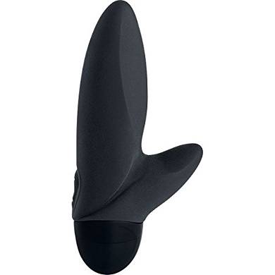 Fun Factory SmartVIBE FLASH. black. Silikon-Toy mit Klitoralfortsatz