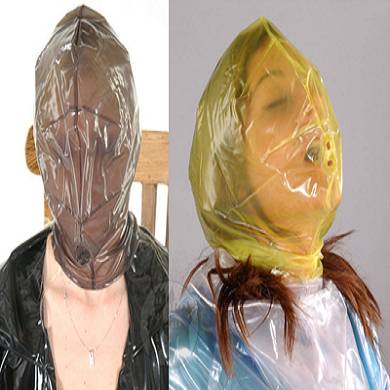 PVC Maske mit Reißverschluss