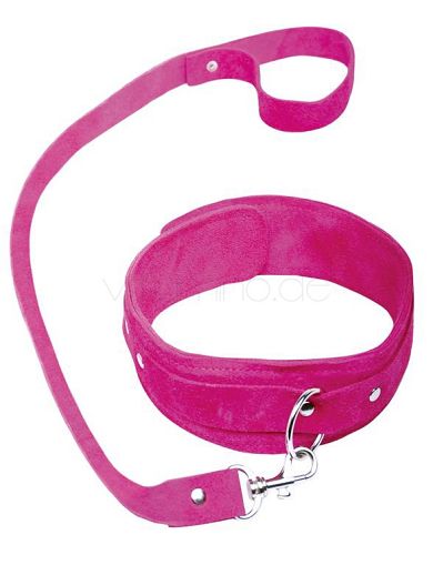 Fetish Fantasy Pink Leash & Collar - Leine & Halsband
