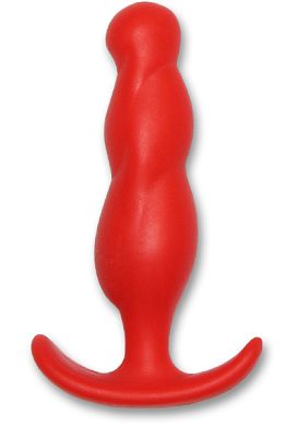 8,5 x 2,2 cm Smiling butt plug tripple 100% Silikon rot