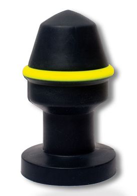 16 x 8,5 cm Keepburning Fluo Pipe Plug black/yellow