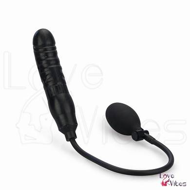 Aufblasbarer Analdildo mit Handpumpe