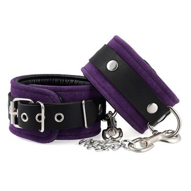 Leder Fufessel - VIOLETT