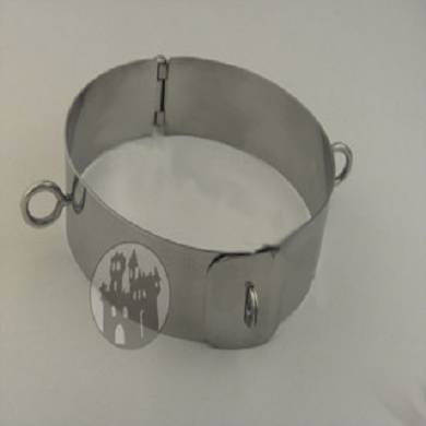 Halsband aus Edelstahl - mit O-Ringen - abschliessbar