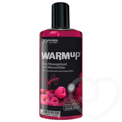 Wrmendes Massage-Gleitmittel mit Himbeergeschmack 150 ml