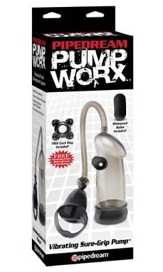 Pipedream - Pump Worx - Vibrating Sure Grip Pump. 1er Pack