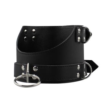 Leder Halsband Leather Bondage schwarz mit Nieten BDSM