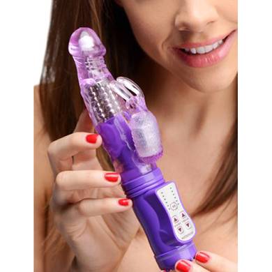 Rabbit Vibrator mit 12 Stufen in Violett