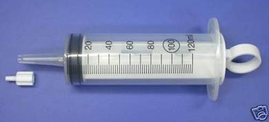 10 x Katheterspritze 120ml Blasenspritze + Luer Adapter