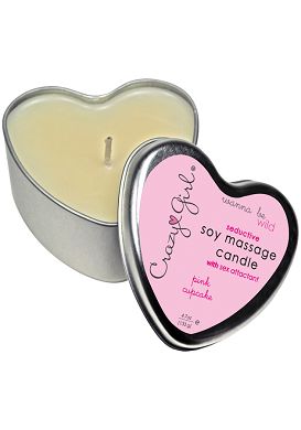 Crazy Girl - Soy Massage Candle - Pink Cupcake - 139ml