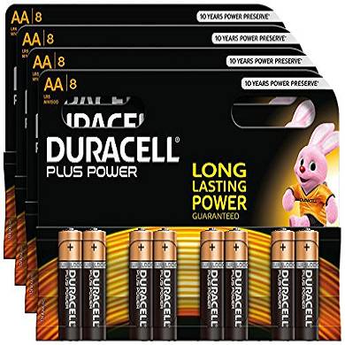 Duracell Plus Power Alkaline-Batterien AA (MN1500/LR06) 32 Stück