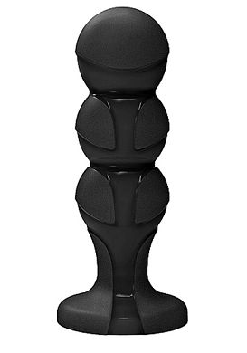 12 x 4,6 cm Plug Doc Johnson Platinum Silicone The Push black