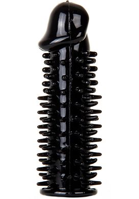 Shots Toys Realistic Spiky Penis Extension black