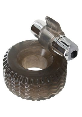 ToyJoy Power Hardware C-Ring - Vibrierender Cockring smoke