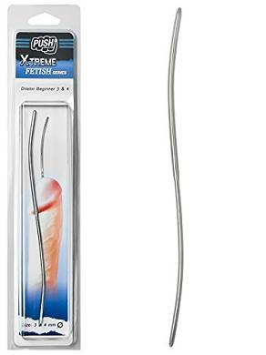 Push Xtreme Fetish - 20cm Edelstahl Dilator Beginner 3mm & 4mm breit