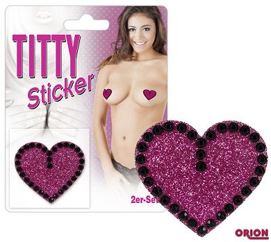 Titty Sticker "Pink Heart"